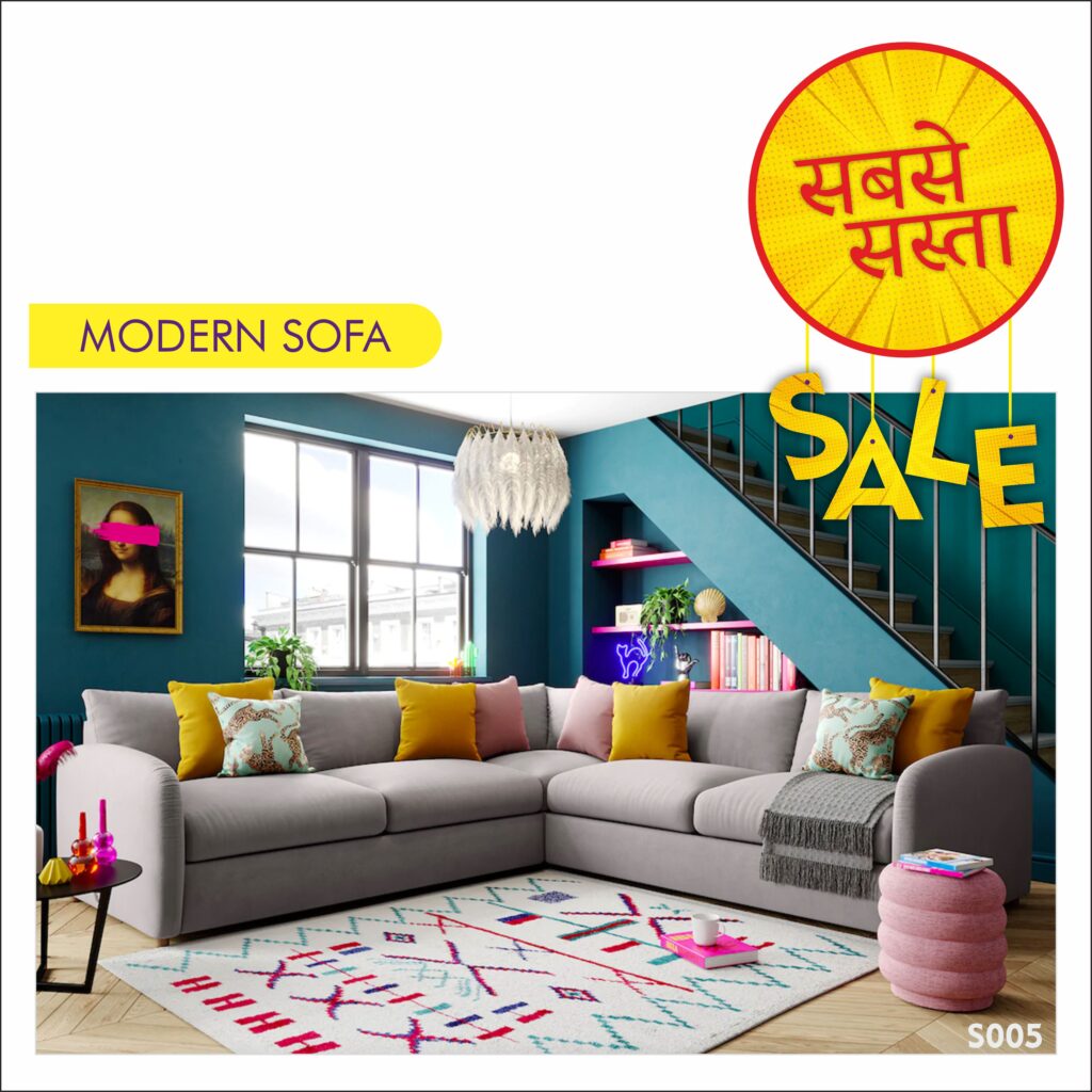 Transform your living space with our chic and comfortable L Shape Modern Sofa – where elegance meets functionality.